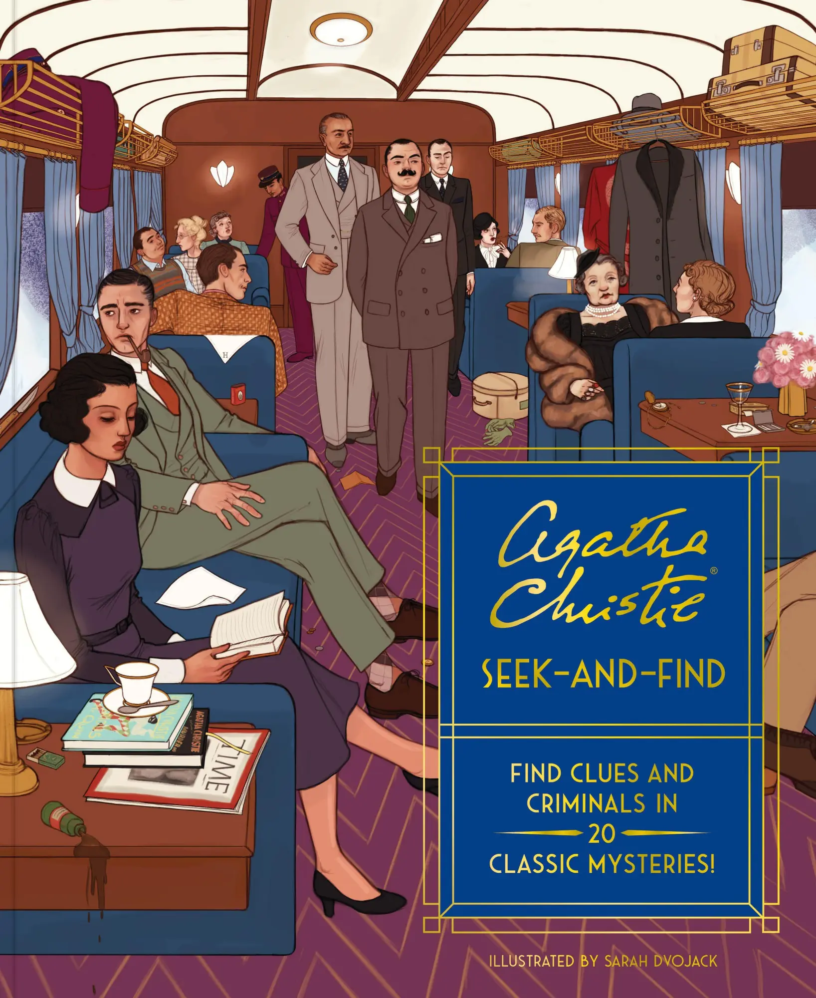 Cover: 9781797226255 | Agatha Christie Seek-and-Find | Sarah Dvojack (u. a.) | Taschenbuch