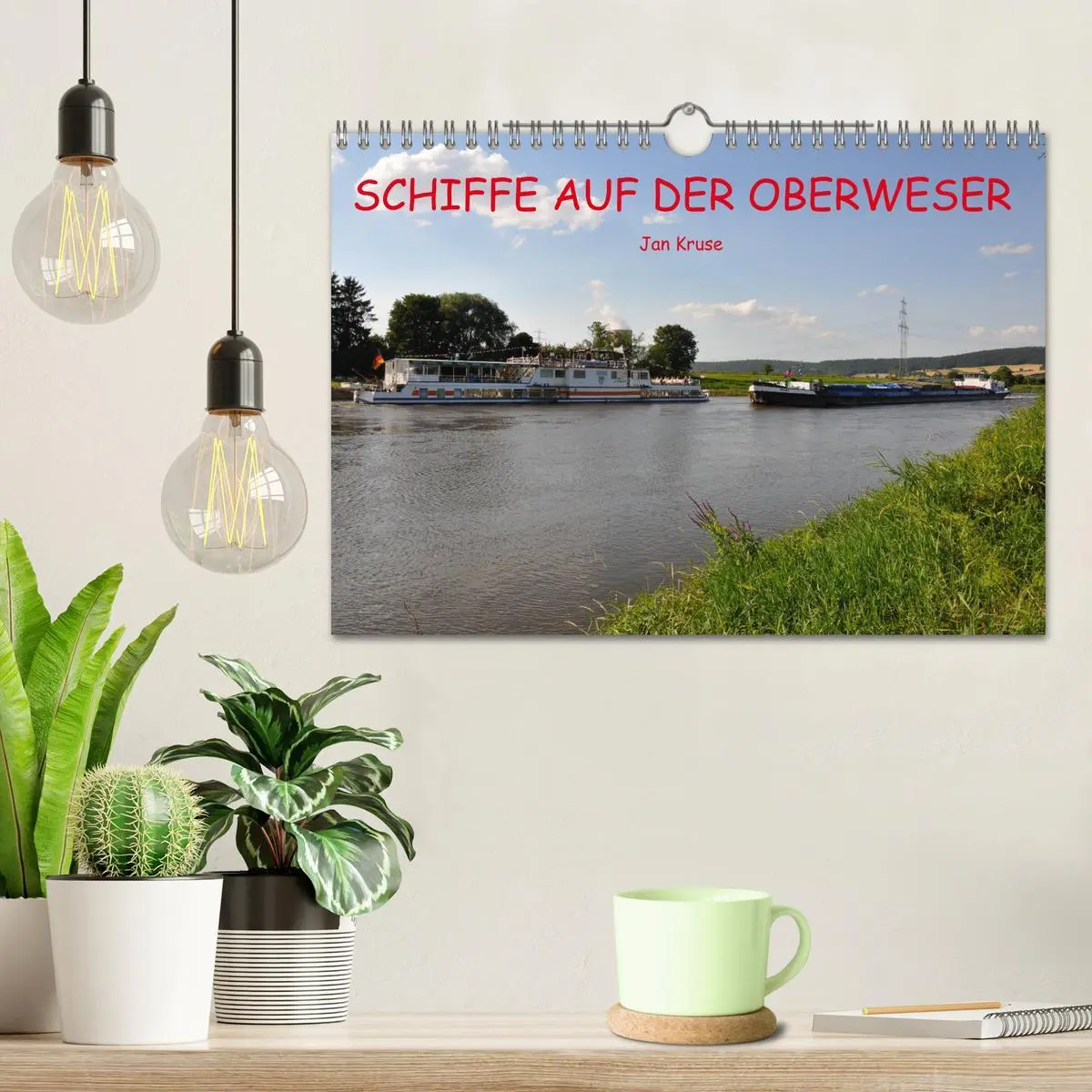 Bild: 9783457906255 | Schiffe auf der Oberweser (Wandkalender 2026 DIN A4 quer), CALVENDO...