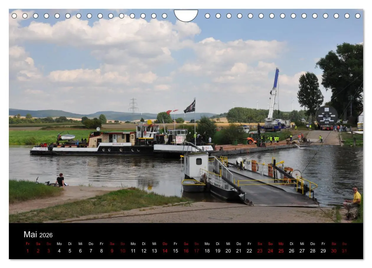 Bild: 9783457906255 | Schiffe auf der Oberweser (Wandkalender 2026 DIN A4 quer), CALVENDO...