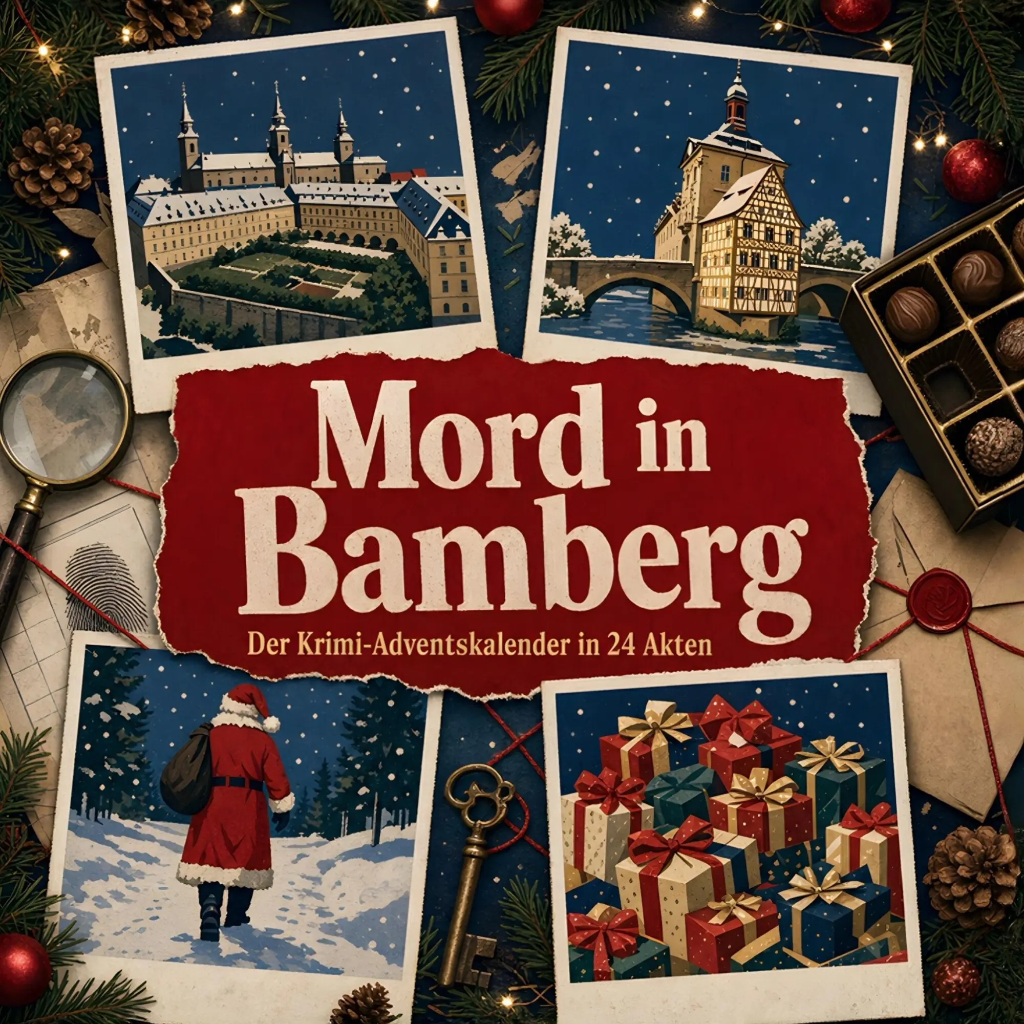 Cover: 9783696116255 | Mord in Bamberg | Der Krimi-Adventskalender in 24 Akten | Marie Meier