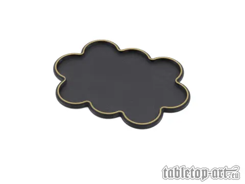 Cover: 704270726355 | Movement Tray - Rounded Edge - 25mm 10s Cloud - Black-Gold