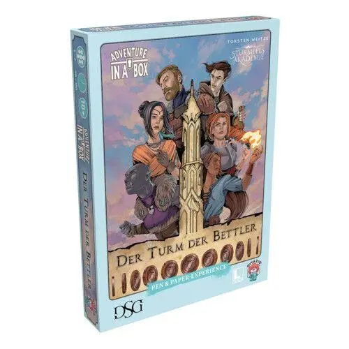 Cover: 4260630776355 | Adventure in a Box: Sturmfels Akademie - Der Turm der Bettler | Spiel