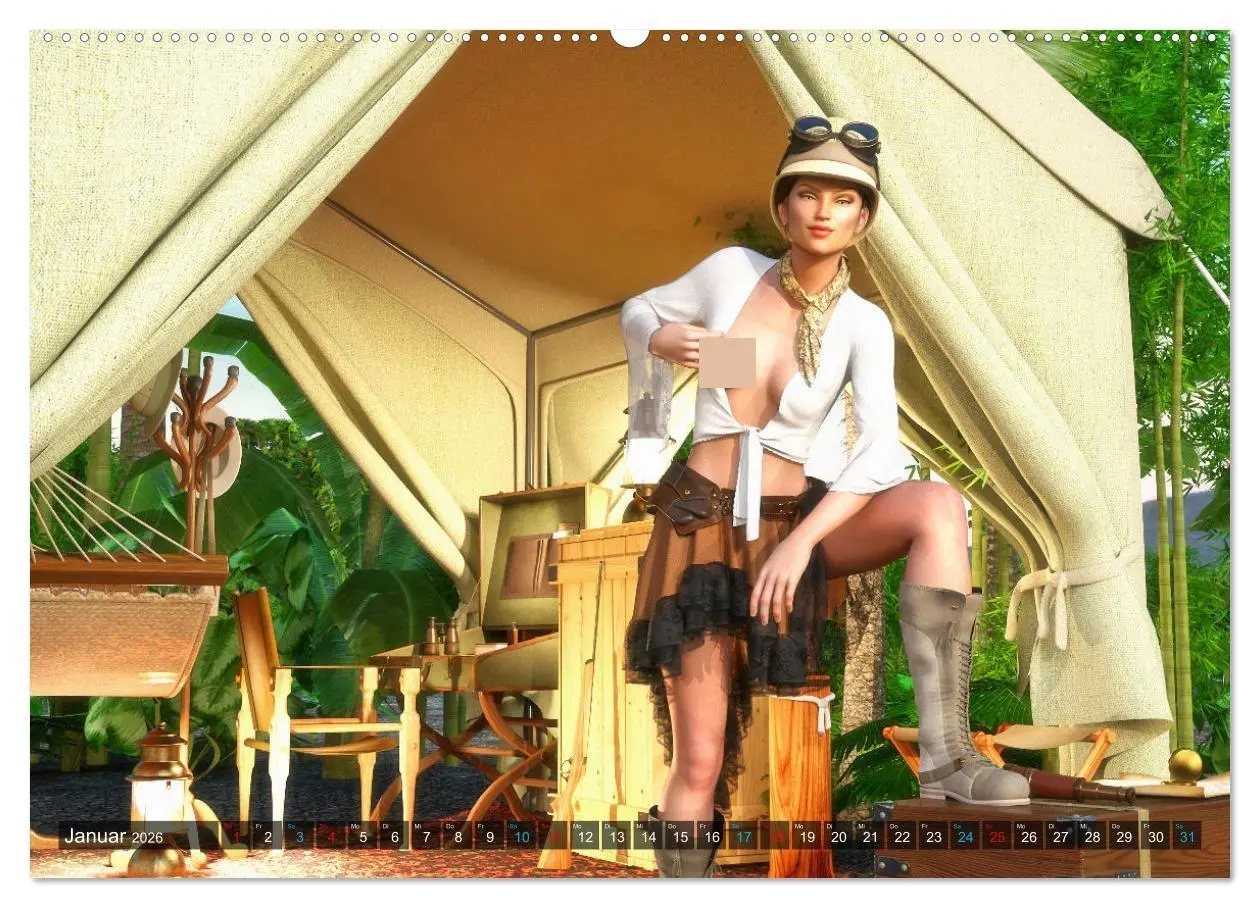Bild: 9783457446355 | Steampunk Ladys Pin Up (hochwertiger Premium Wandkalender 2026 DIN...