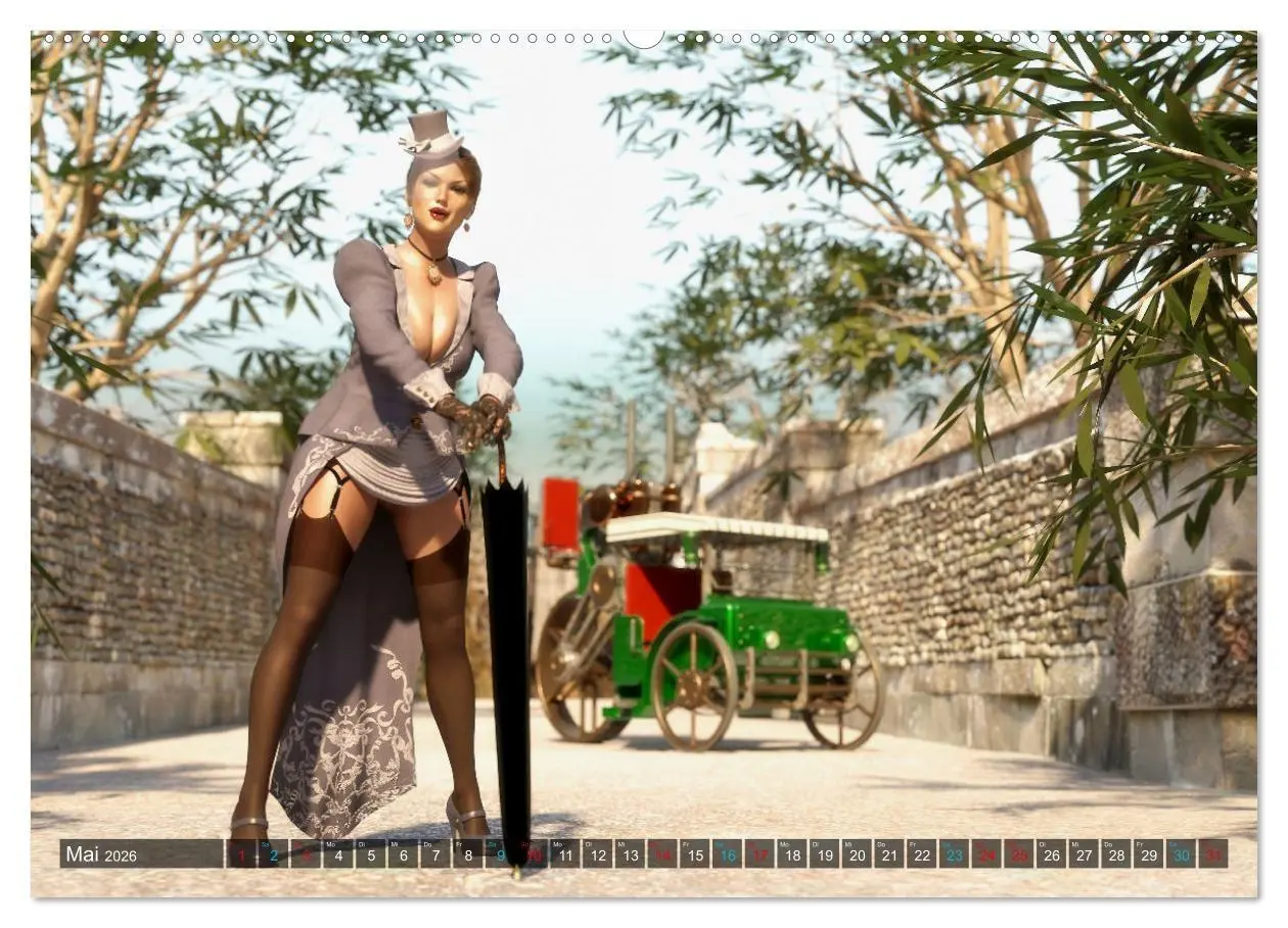 Bild: 9783457446355 | Steampunk Ladys Pin Up (hochwertiger Premium Wandkalender 2026 DIN...