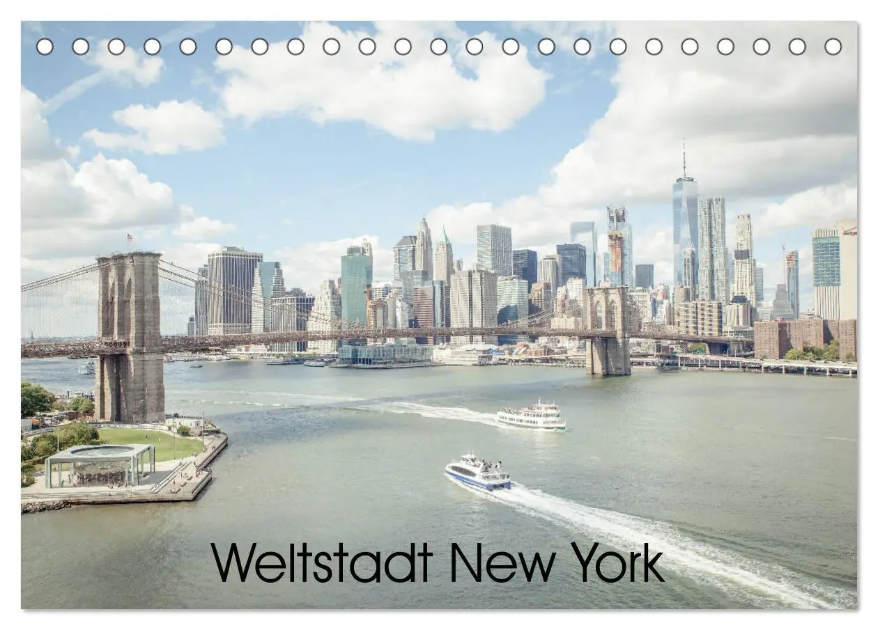Cover: 9783457756355 | Weltstadt New York (Tischkalender 2026 DIN A5 quer), CALVENDO...