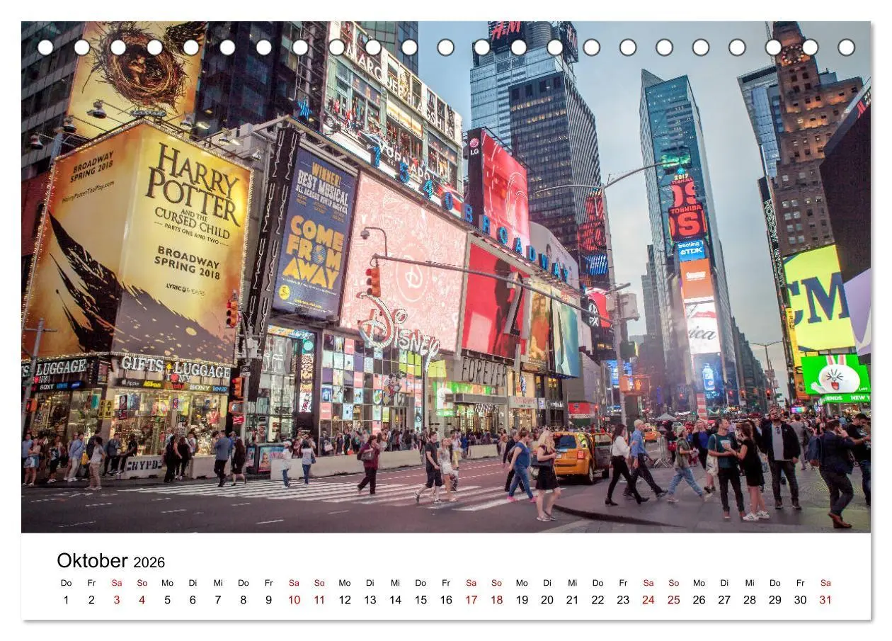 Bild: 9783457756355 | Weltstadt New York (Tischkalender 2026 DIN A5 quer), CALVENDO...