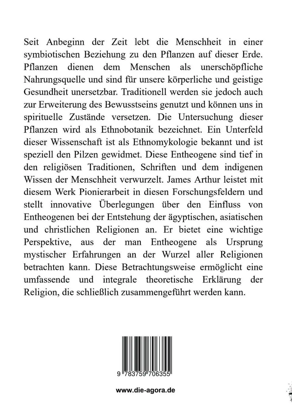 Rückseite: 9783759706355 | Der Pilz &amp; die Menschheit | James Arthur | Taschenbuch | 108 S. | 2024
