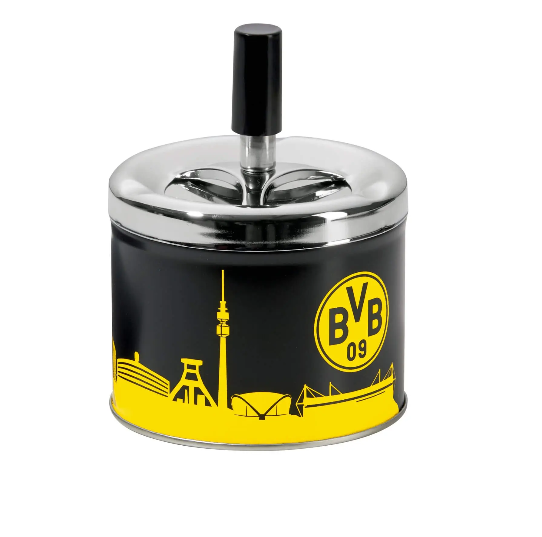 Cover: 4026649216455 | Borussia Dortmund - BVB Aschenbecher mit Deckel, Metall | Deutsch