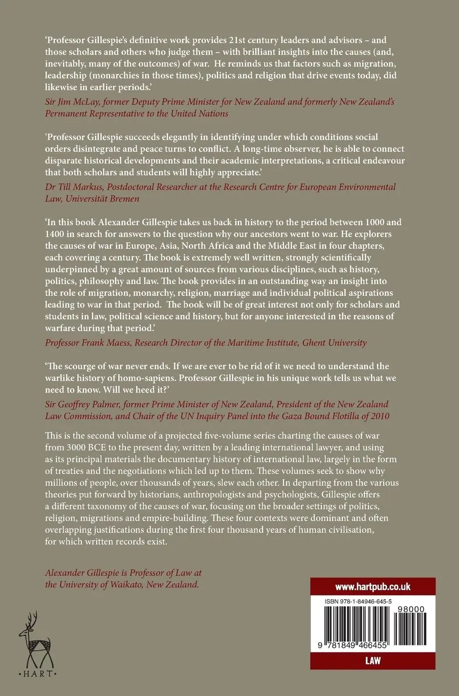 Rückseite: 9781849466455 | The Causes of War | Volume II: 1000 CE to 1400 CE | Gillespie | Buch