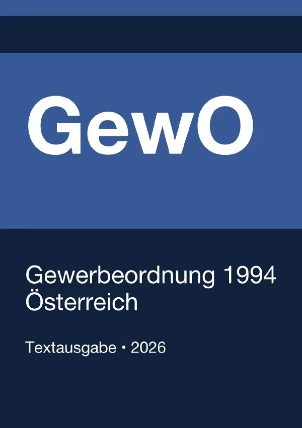 Cover: 9783565416455 | GewO - Gewerbeordnung 1994 (Österreich) 2026 | Gesetze24 Österreich