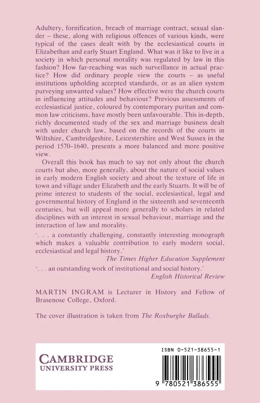 Rückseite: 9780521386555 | Scottish Society, 1500 1800 | Martin Ingram | Taschenbuch | Englisch