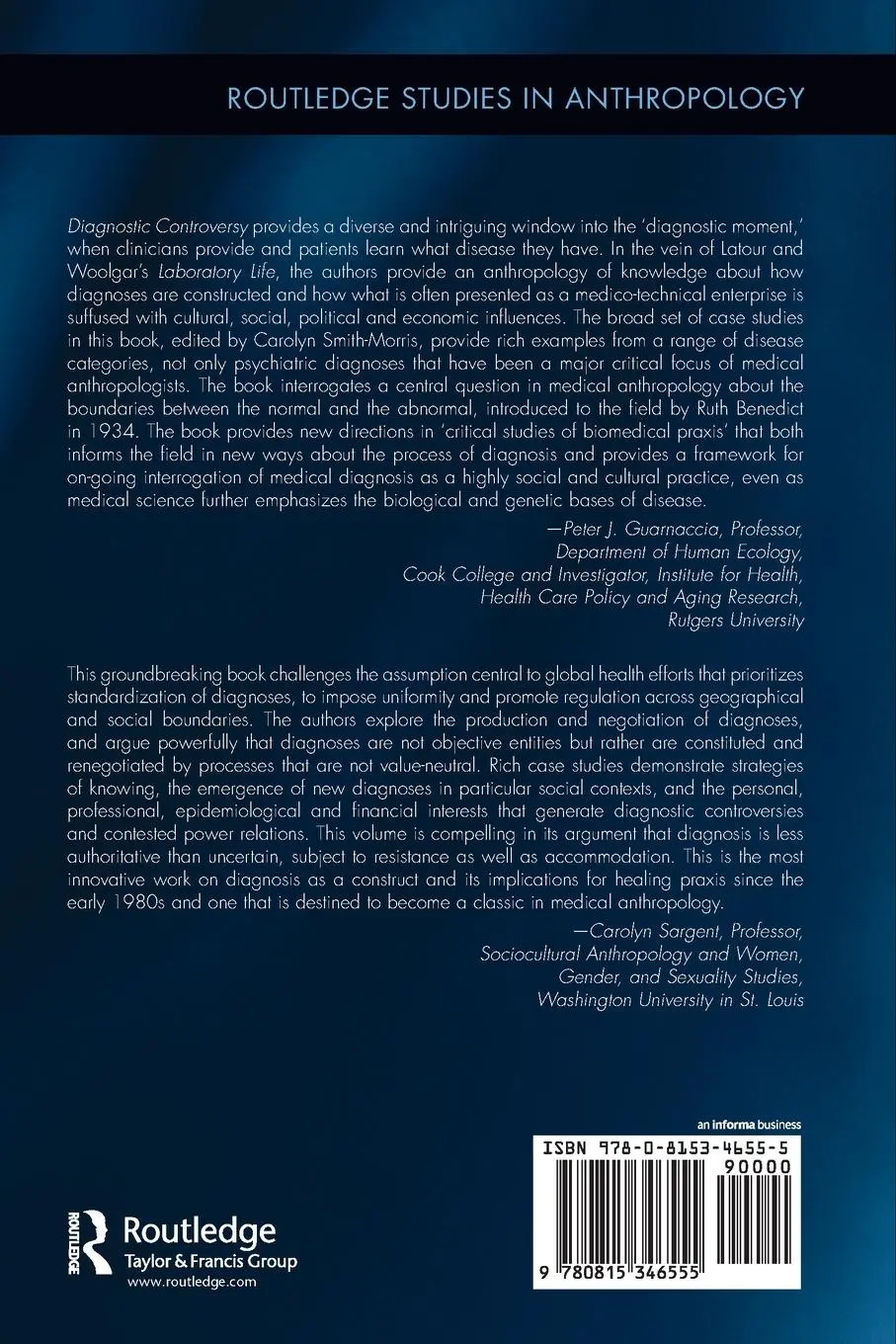 Rückseite: 9780815346555 | Diagnostic Controversy | Carolyn Smith-Morris | Taschenbuch | Englisch