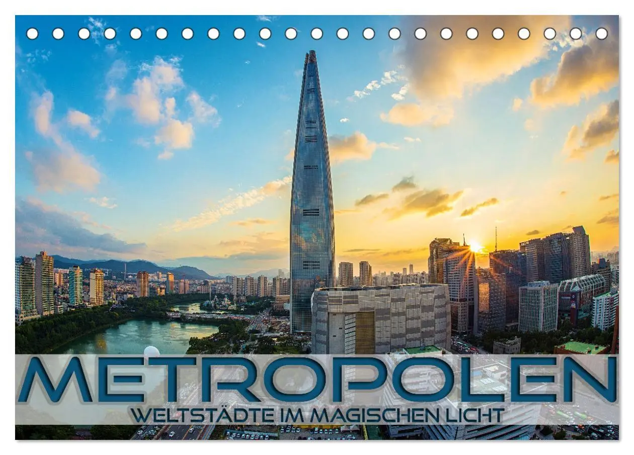 Cover: 9783383936555 | Metropolen - Weltstädte im magischen Licht (Tischkalender 2025 DIN...