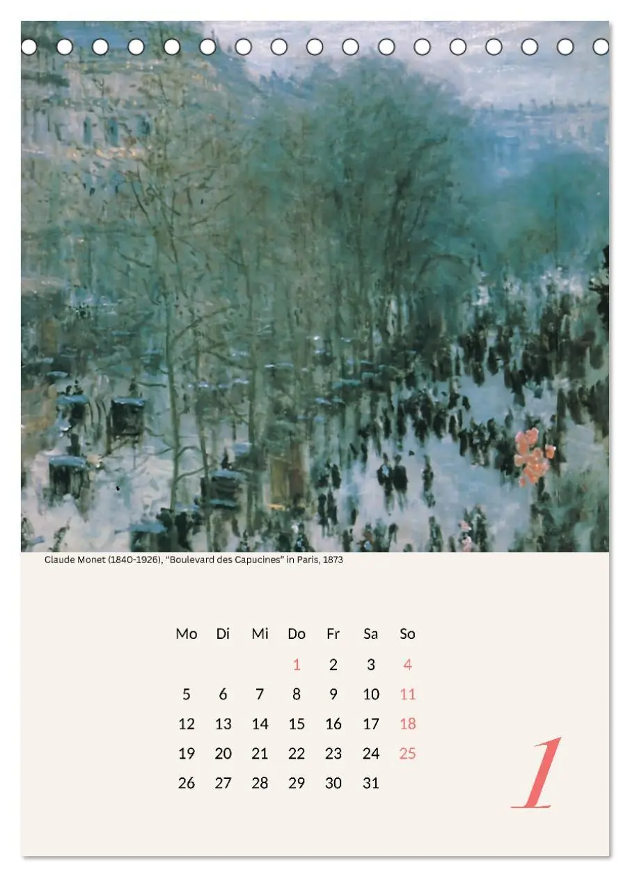 Bild: 9783457286555 | Claude Monet Impressionen 2026 (Tischkalender 2026 DIN A5 hoch),...