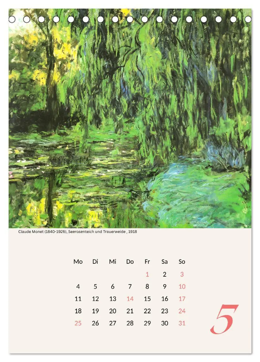 Bild: 9783457286555 | Claude Monet Impressionen 2026 (Tischkalender 2026 DIN A5 hoch),...