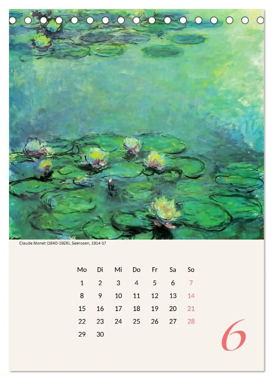 Bild: 9783457286555 | Claude Monet Impressionen 2026 (Tischkalender 2026 DIN A5 hoch),...