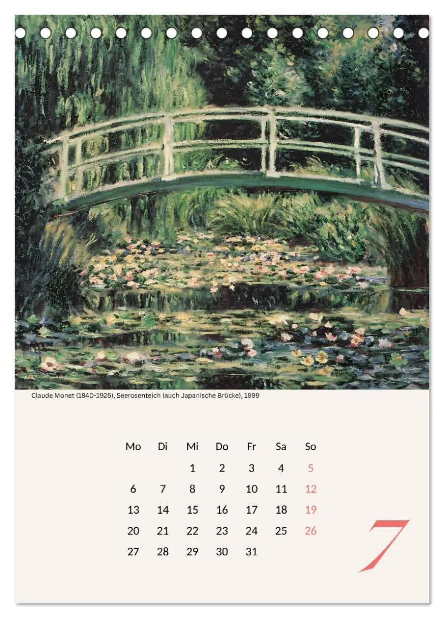Bild: 9783457286555 | Claude Monet Impressionen 2026 (Tischkalender 2026 DIN A5 hoch),...
