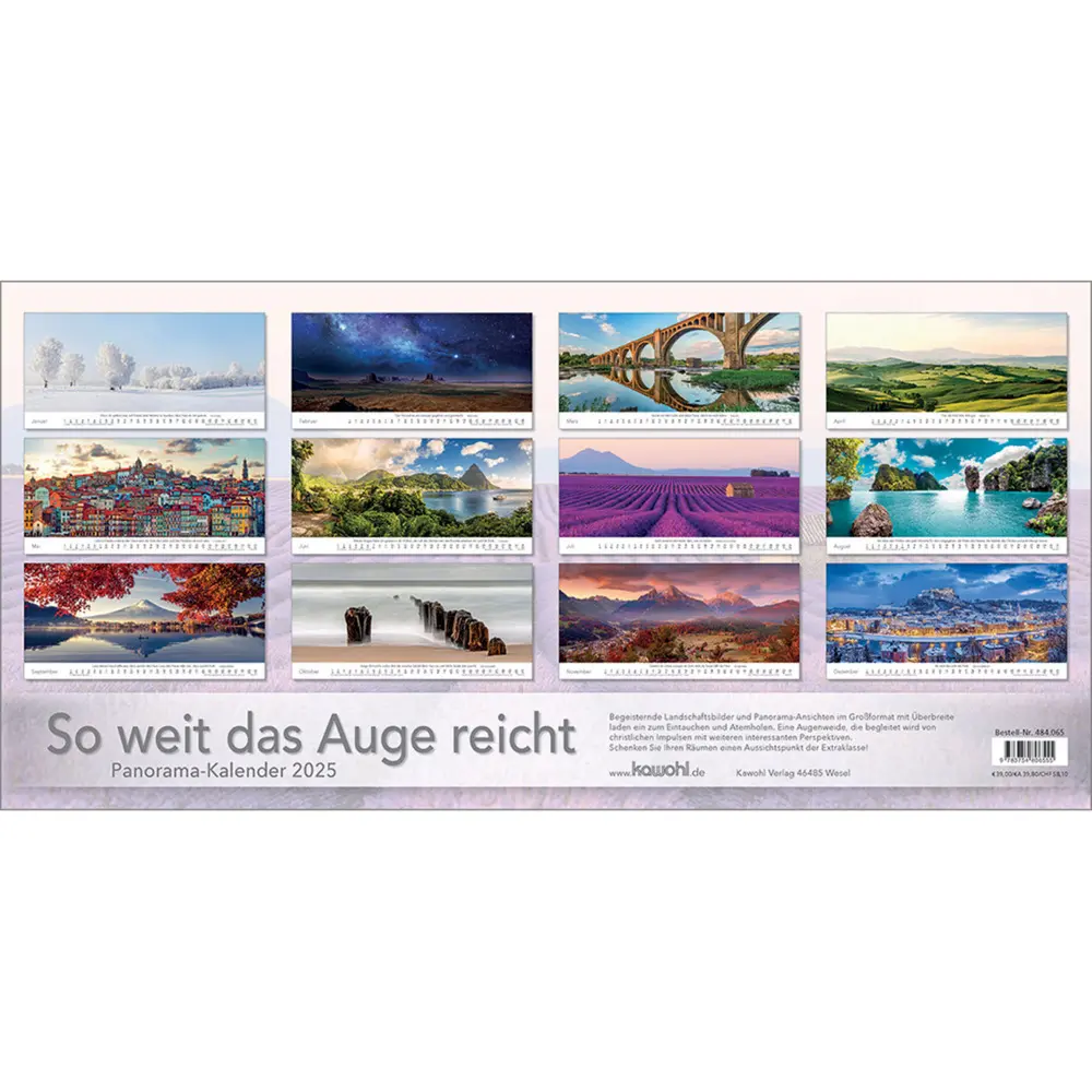 Bild: 9783754806555 | So weit das Auge reicht 2025 | Panoramakalender | Kalender | Deutsch