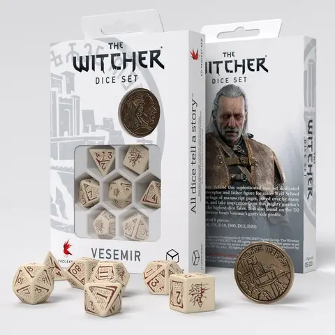 Cover: 5907699496655 | The Witcher Dice Set. Vesemir - The Old Wolf | Q-Workshop