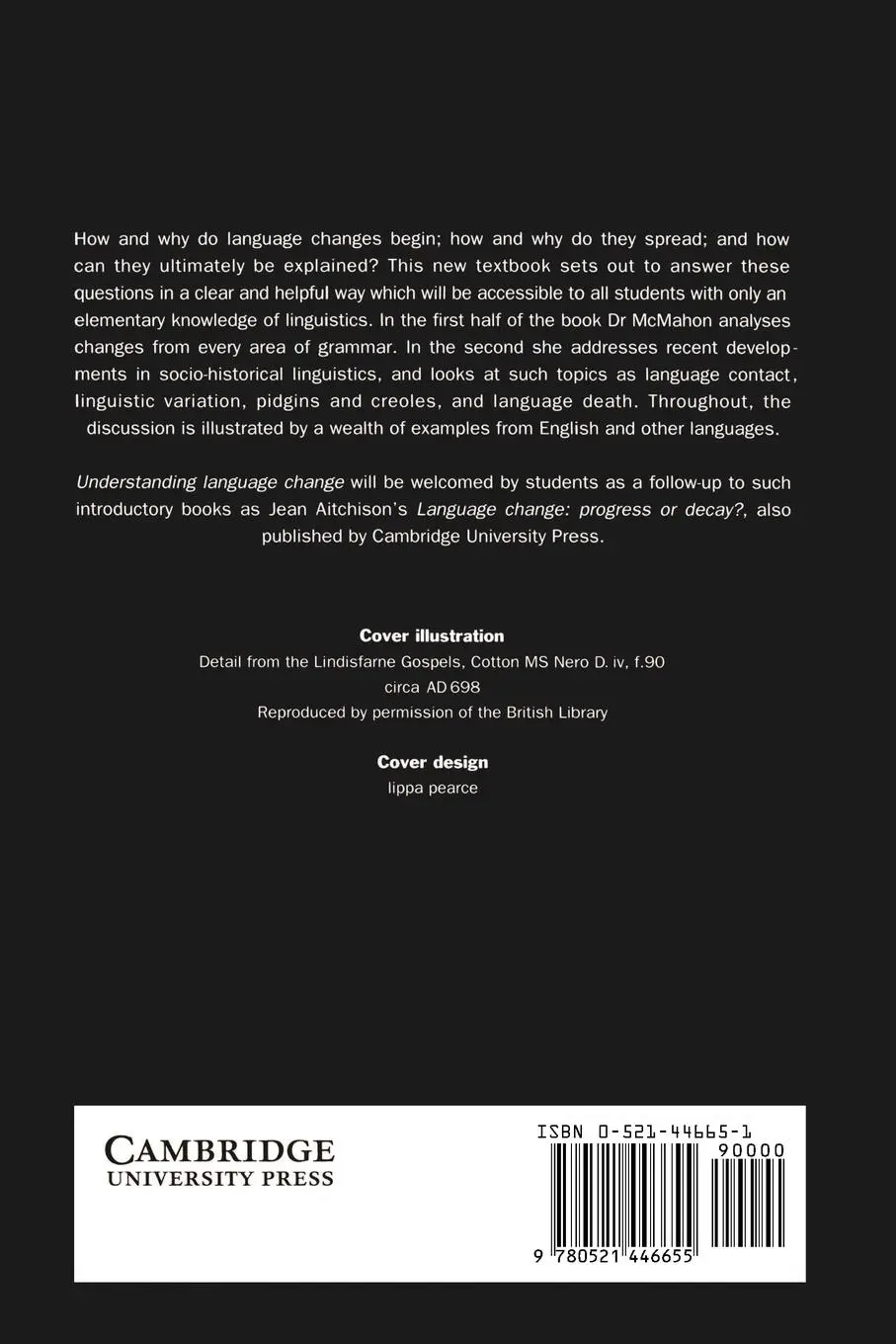 Rückseite: 9780521446655 | Understanding Language Change | April Mcmahon (u. a.) | Taschenbuch