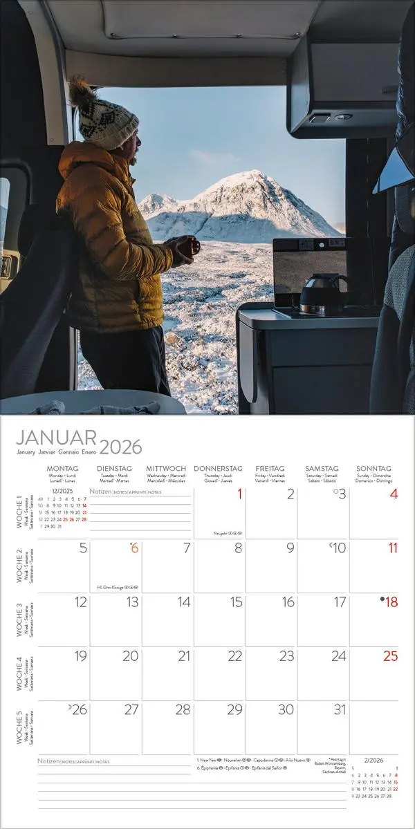 Bild: 9783731886655 | Vanlife 2026 | Verlag Korsch | Kalender | 13 S. | Deutsch | 2026