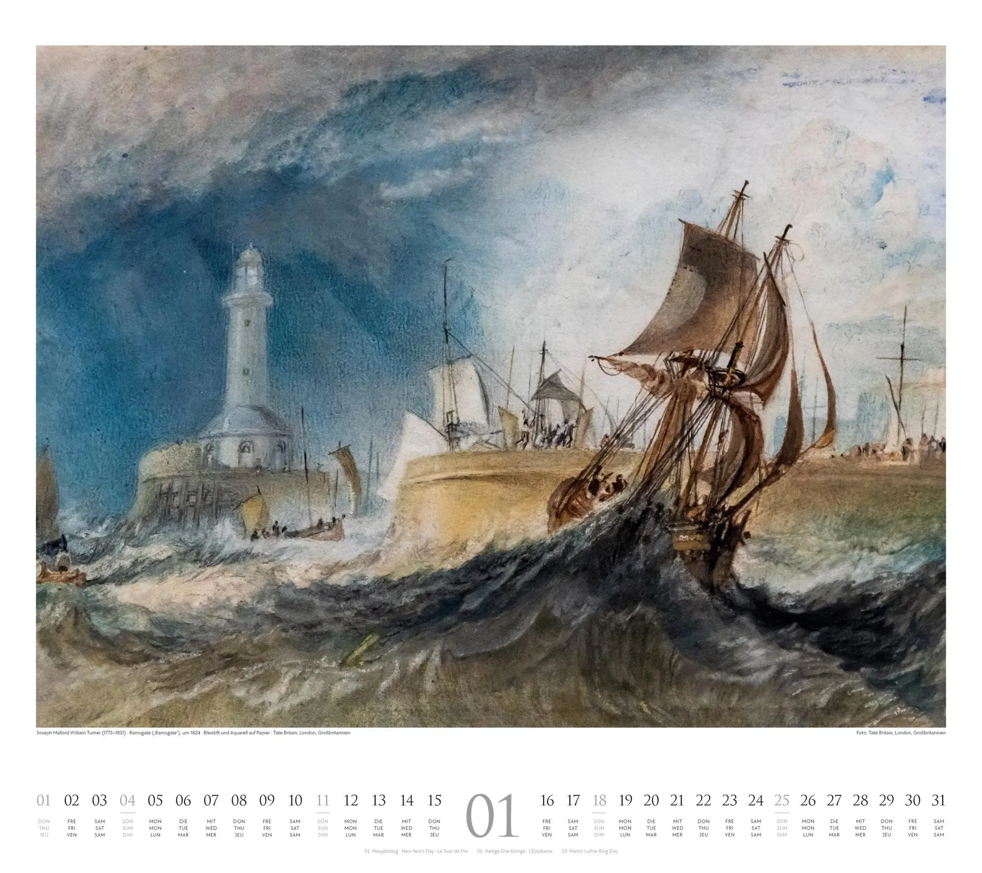 Bild: 9783838426655 | William Turner Kalender 2026 | William Turner (u. a.) | Kalender