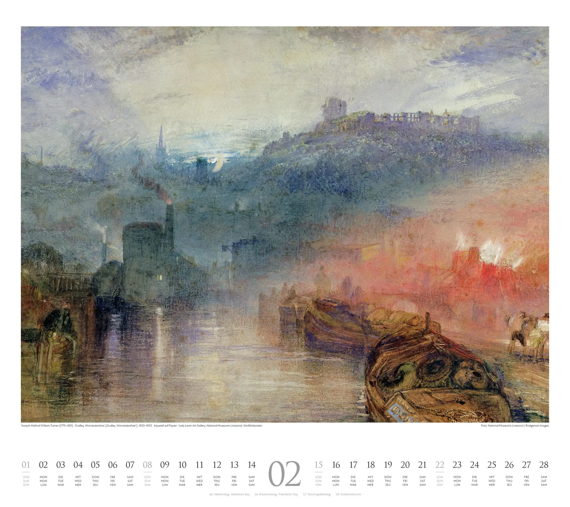 Bild: 9783838426655 | William Turner Kalender 2026 | William Turner (u. a.) | Kalender