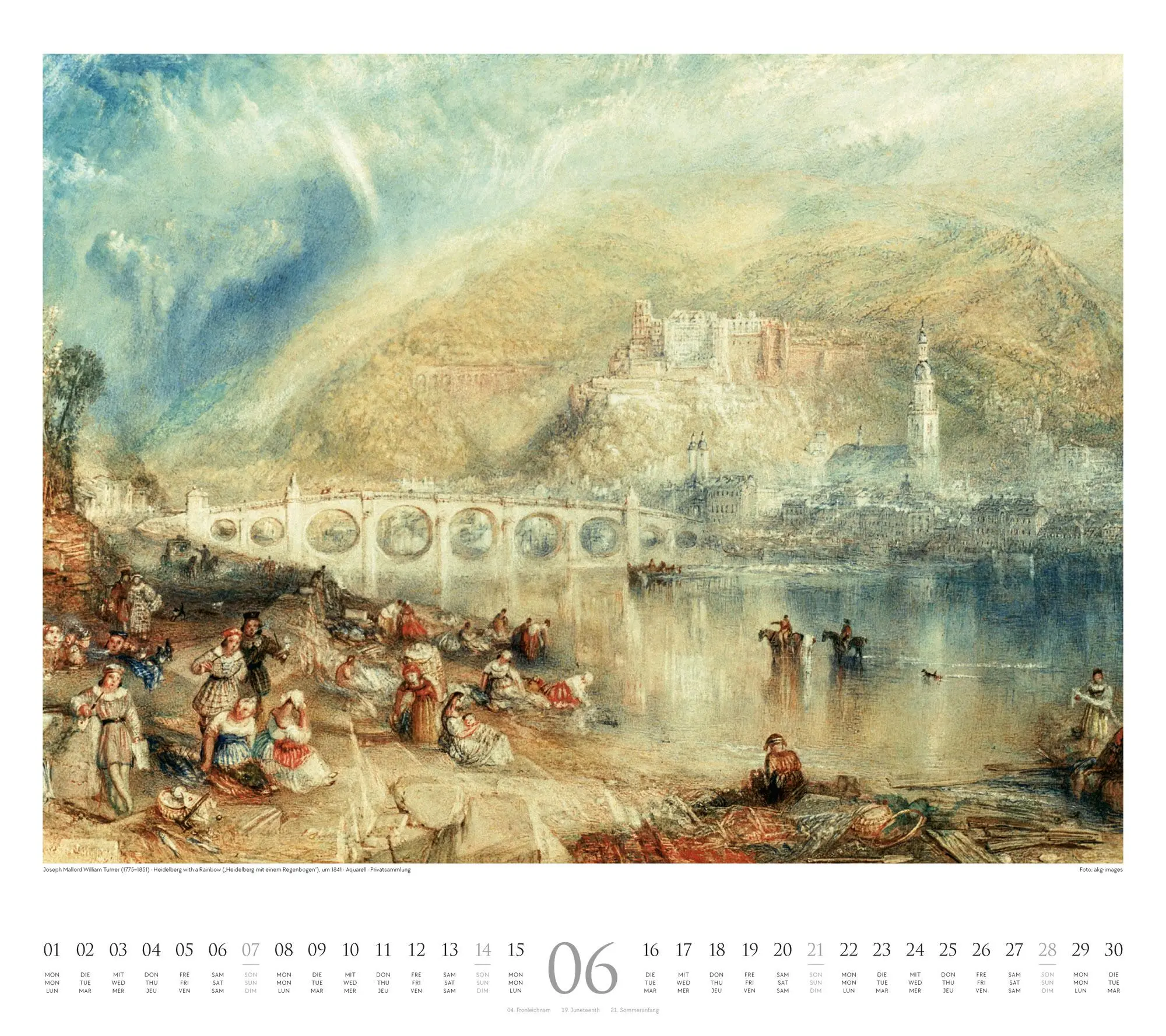 Bild: 9783838426655 | William Turner Kalender 2026 | William Turner (u. a.) | Kalender