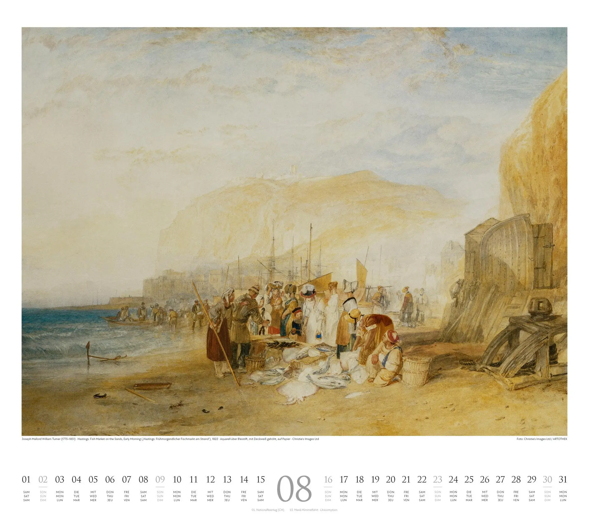 Bild: 9783838426655 | William Turner Kalender 2026 | William Turner (u. a.) | Kalender