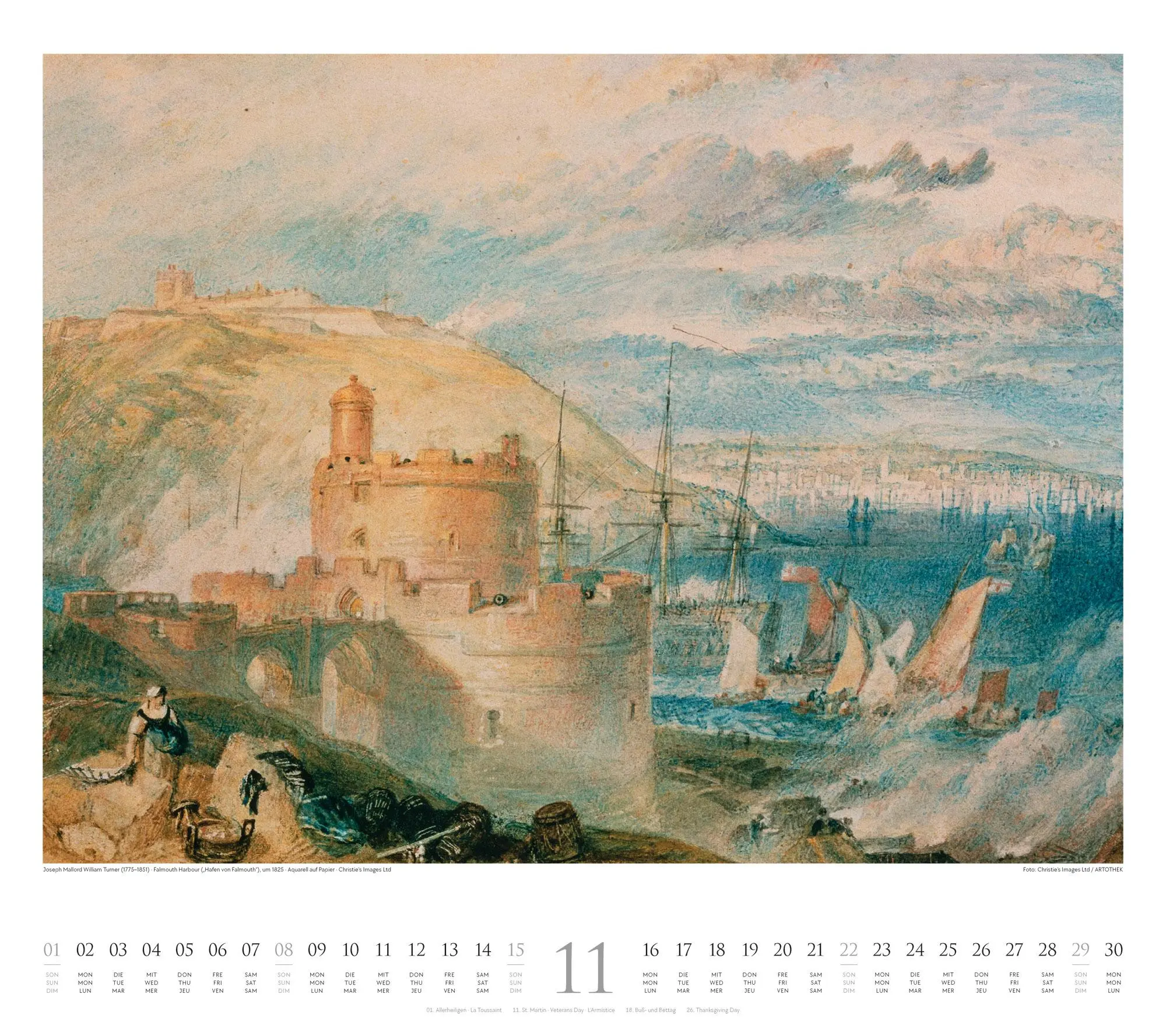 Bild: 9783838426655 | William Turner Kalender 2026 | William Turner (u. a.) | Kalender