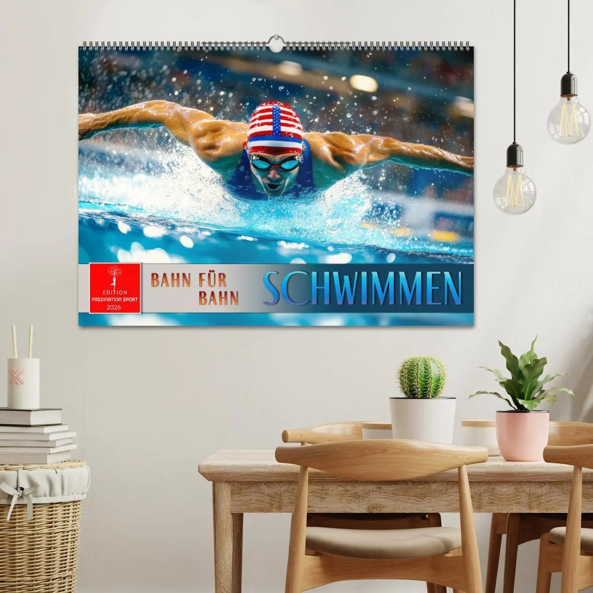 Bild: 9783457266755 | Schwimmen - Bahn für Bahn (Wandkalender 2026 DIN A2 quer), CALVENDO...