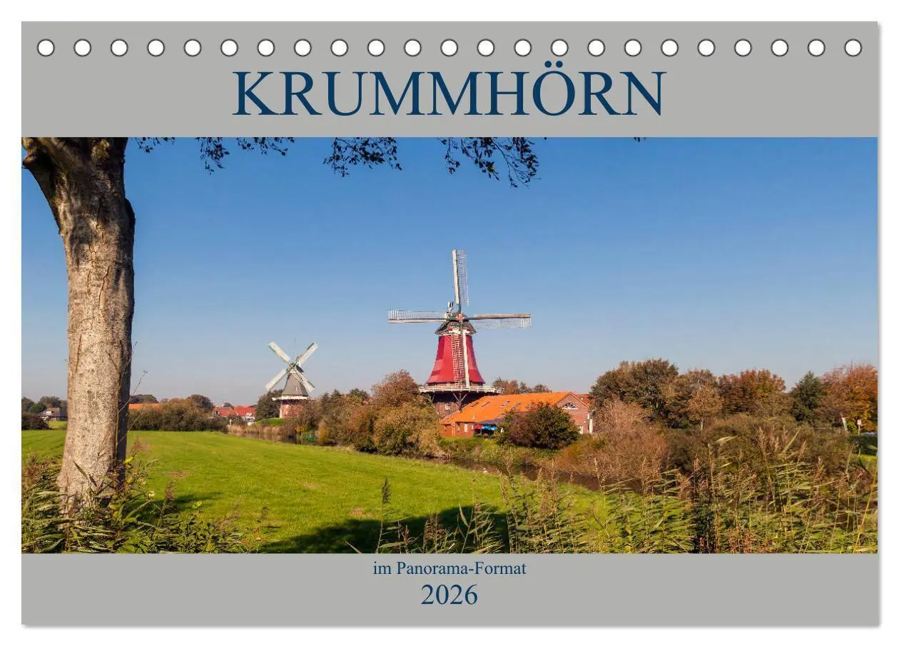 Cover: 9783457886755 | Krummhörn im Panorama-Format (Tischkalender 2026 DIN A5 quer),...