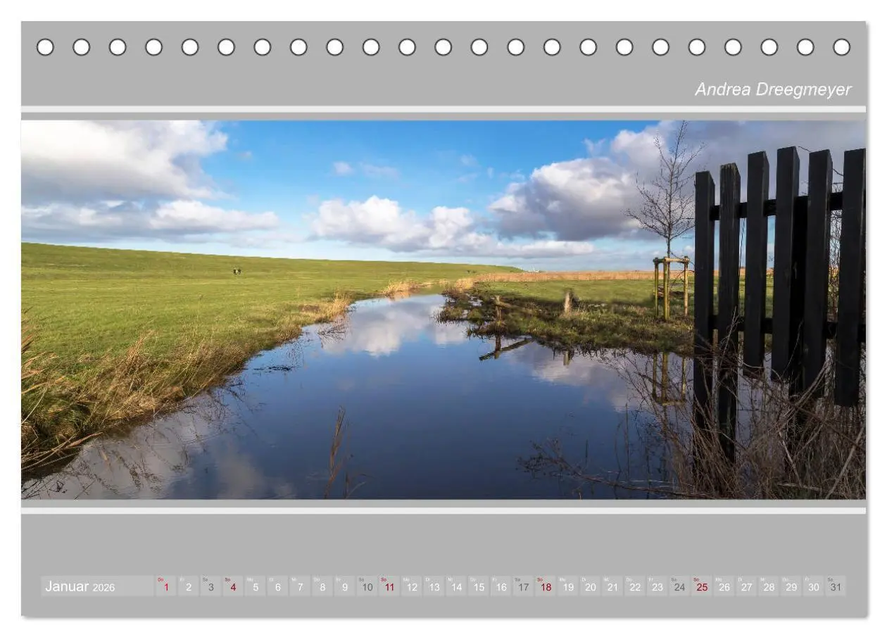 Bild: 9783457886755 | Krummhörn im Panorama-Format (Tischkalender 2026 DIN A5 quer),...