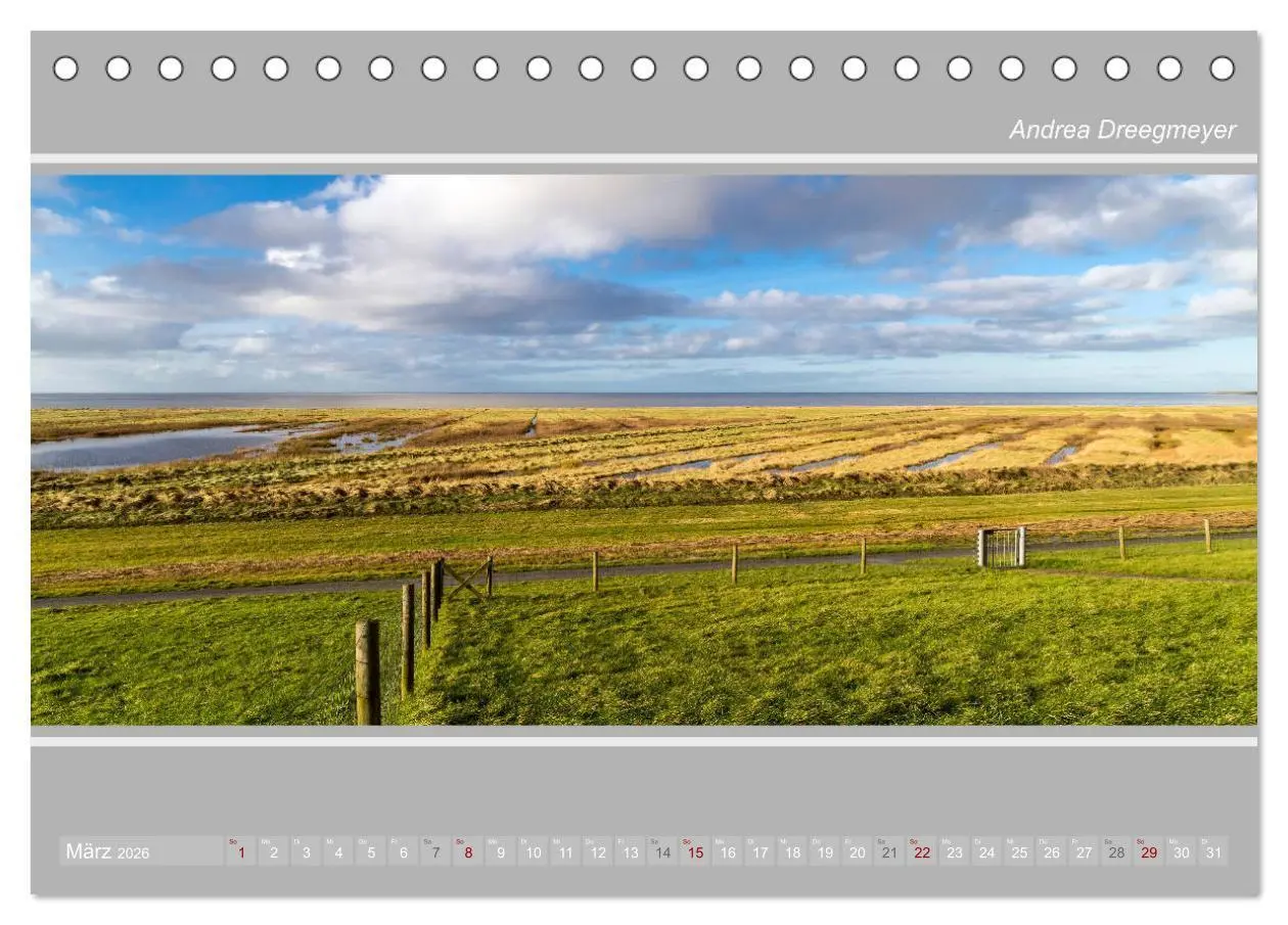 Bild: 9783457886755 | Krummhörn im Panorama-Format (Tischkalender 2026 DIN A5 quer),...