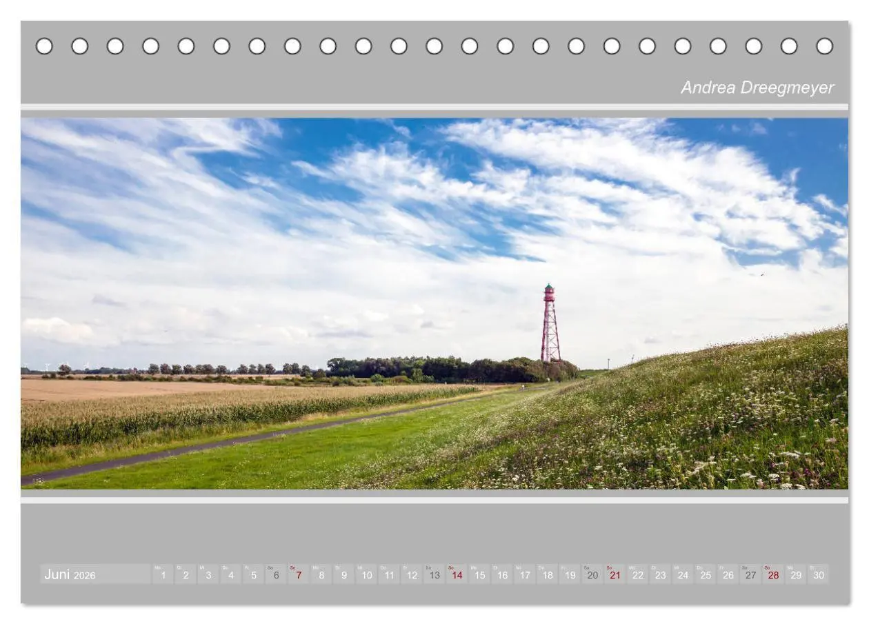 Bild: 9783457886755 | Krummhörn im Panorama-Format (Tischkalender 2026 DIN A5 quer),...