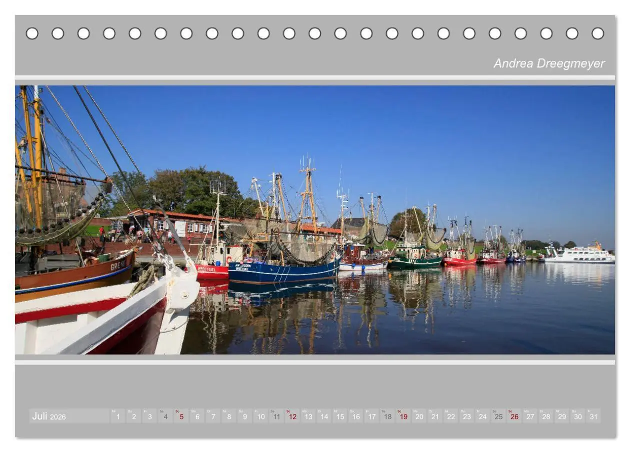 Bild: 9783457886755 | Krummhörn im Panorama-Format (Tischkalender 2026 DIN A5 quer),...