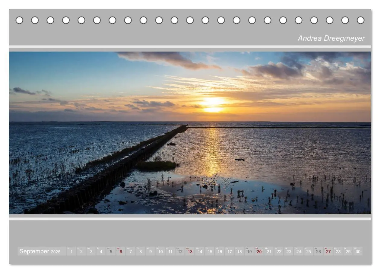 Bild: 9783457886755 | Krummhörn im Panorama-Format (Tischkalender 2026 DIN A5 quer),...