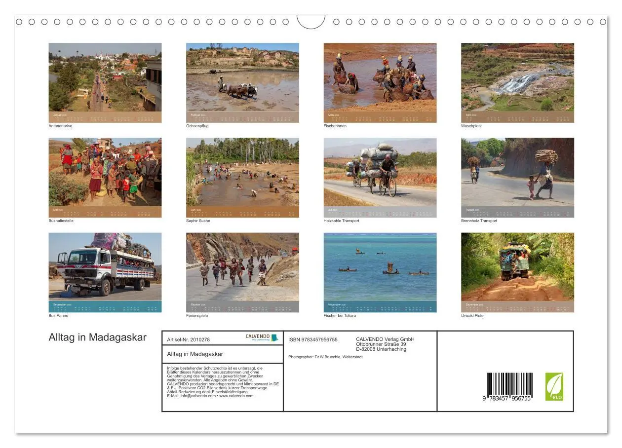 Bild: 9783457956755 | Alltag in Madagaskar (Wandkalender 2026 DIN A3 quer), CALVENDO...