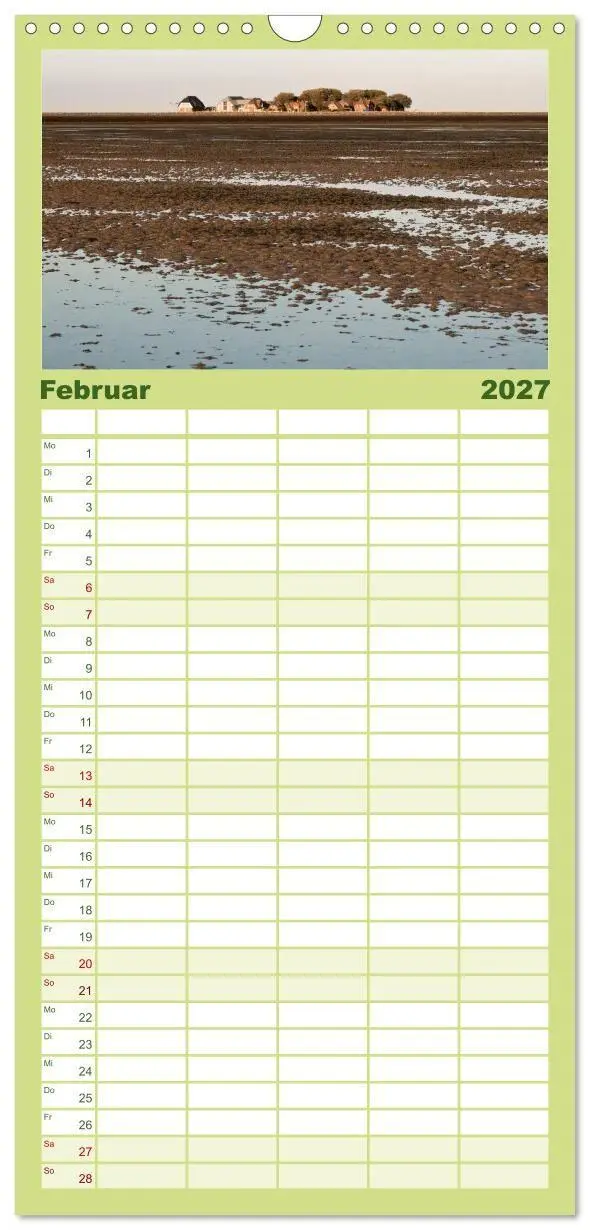 Bild: 9783594336755 | Familienplaner 2027 - Hallig Hooge - zwischen Himmel und Erde mit 5...