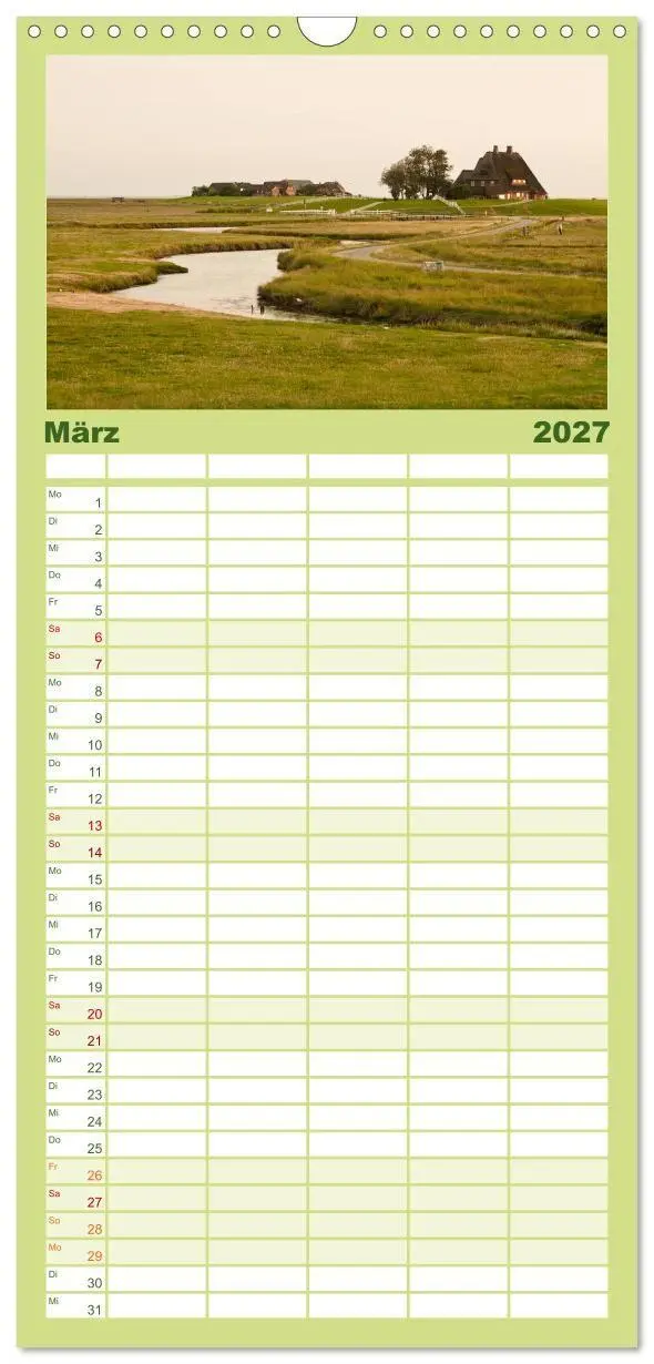 Bild: 9783594336755 | Familienplaner 2027 - Hallig Hooge - zwischen Himmel und Erde mit 5...