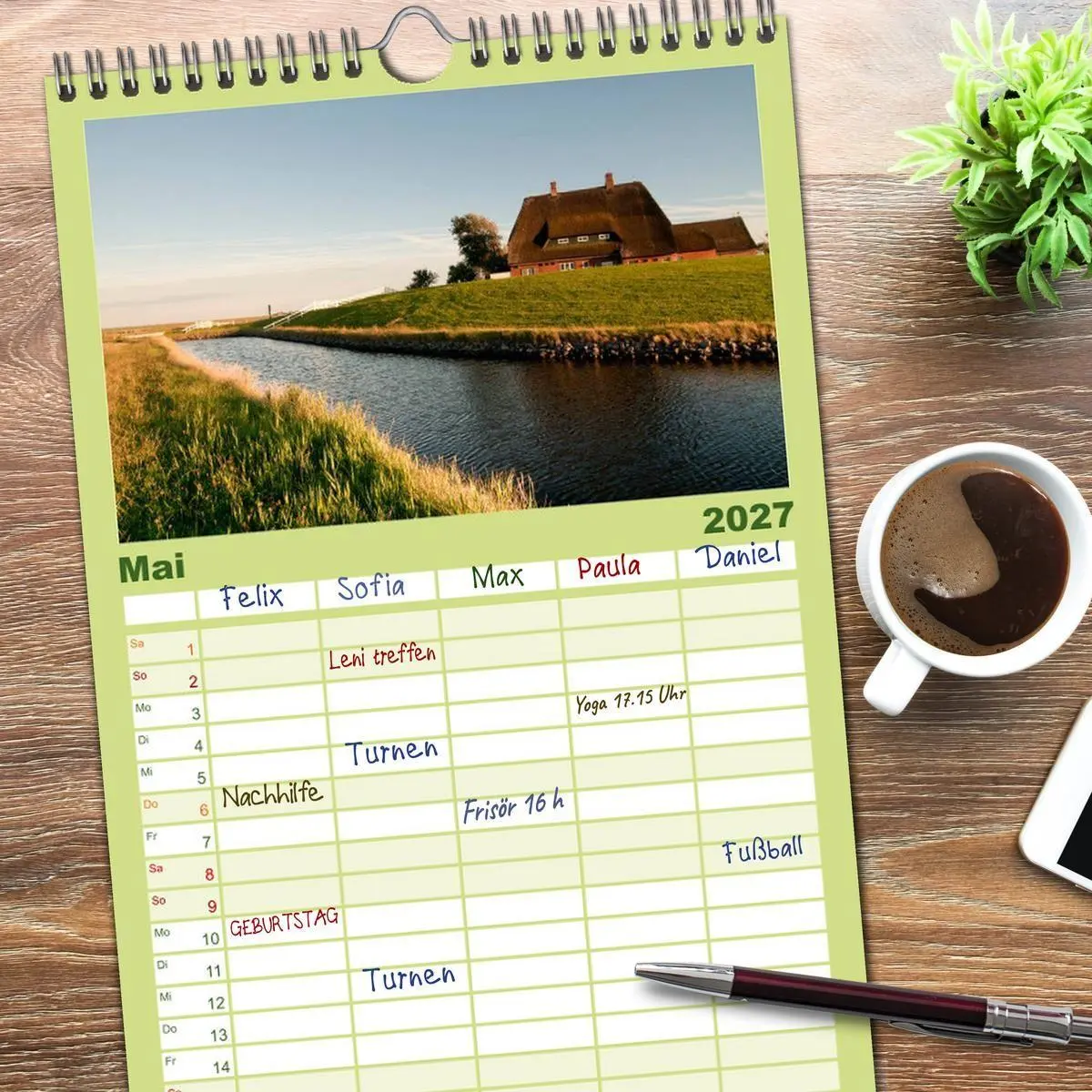 Bild: 9783594336755 | Familienplaner 2027 - Hallig Hooge - zwischen Himmel und Erde mit 5...
