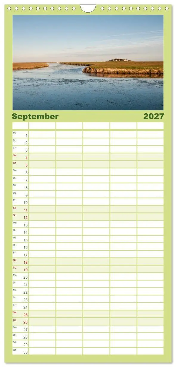 Bild: 9783594336755 | Familienplaner 2027 - Hallig Hooge - zwischen Himmel und Erde mit 5...