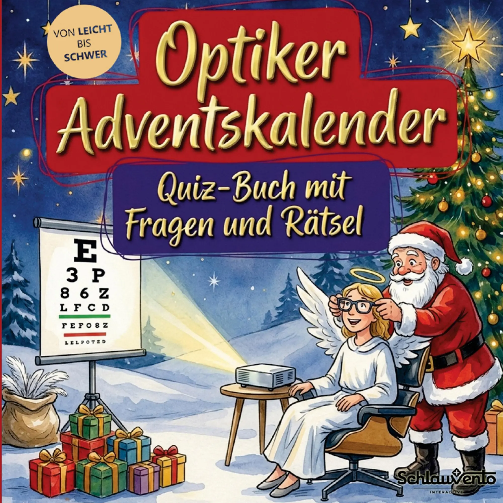 Cover: 9783693196755 | Optiker-Adventskalender: Quiz-Buch mit Fragen und Rätsel | Interactive