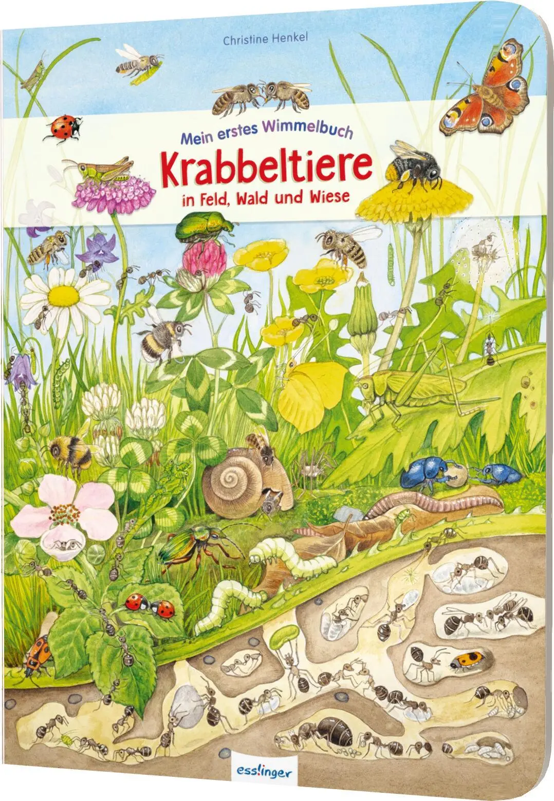 Cover: 9783480236855 | Mein erstes Wimmelbuch: Krabbeltiere in Feld, Wald und Wiese | Henkel