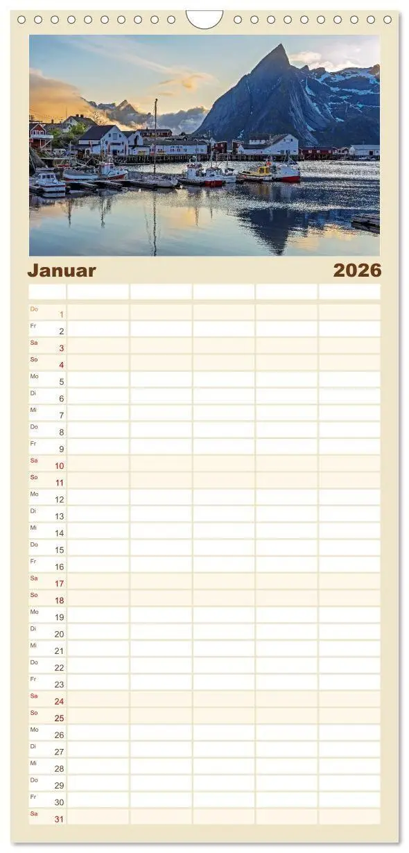Bild: 9783516656855 | Familienplaner 2026 - Lofoten - Norwegische Trauminseln mit 5...