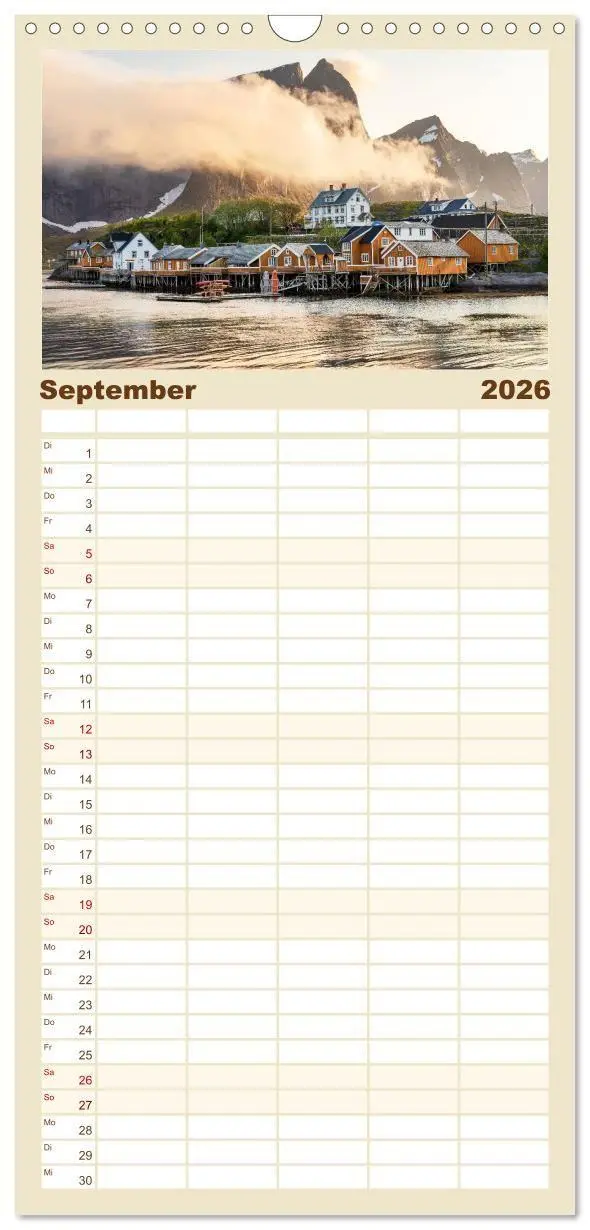 Bild: 9783516656855 | Familienplaner 2026 - Lofoten - Norwegische Trauminseln mit 5...