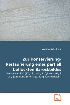 Cover: 9783639276855 | Zur Konservierung-Restaurierung eines partiell beflockten Barockbildes