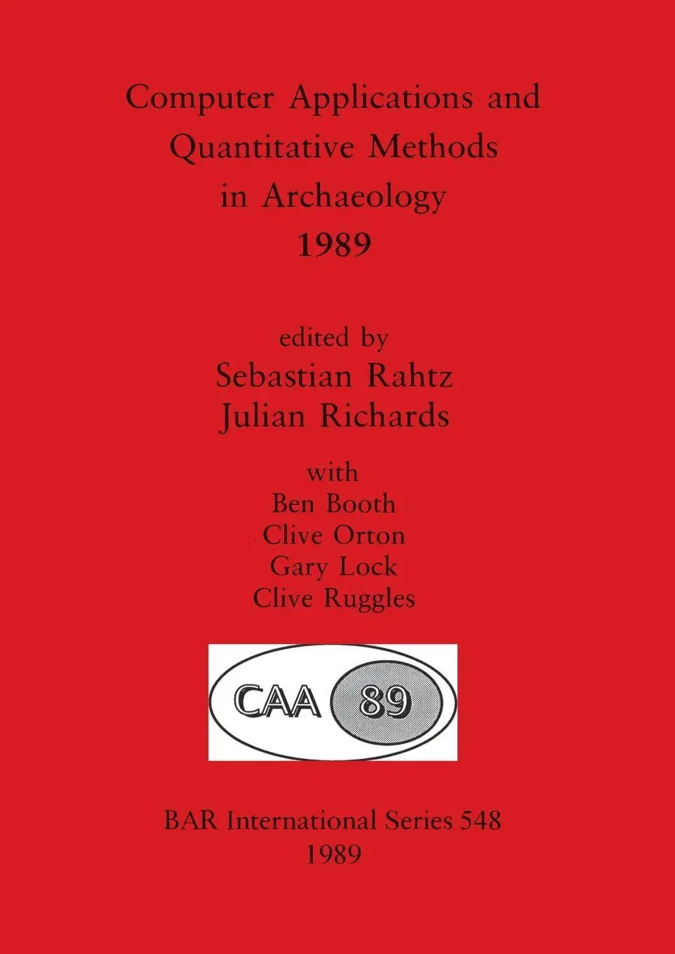 Cover: 9780860546955 | Computer Applications and Quantitative Methods in Archaeology 1989
