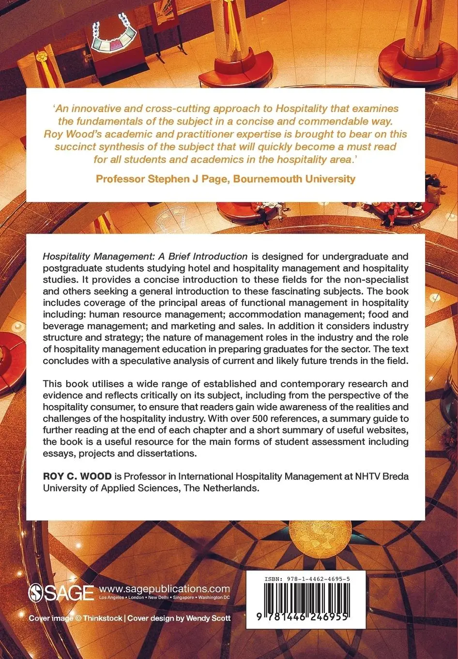 Rückseite: 9781446246955 | Hospitality Management | A Brief Introduction | Roy C Wood | Buch