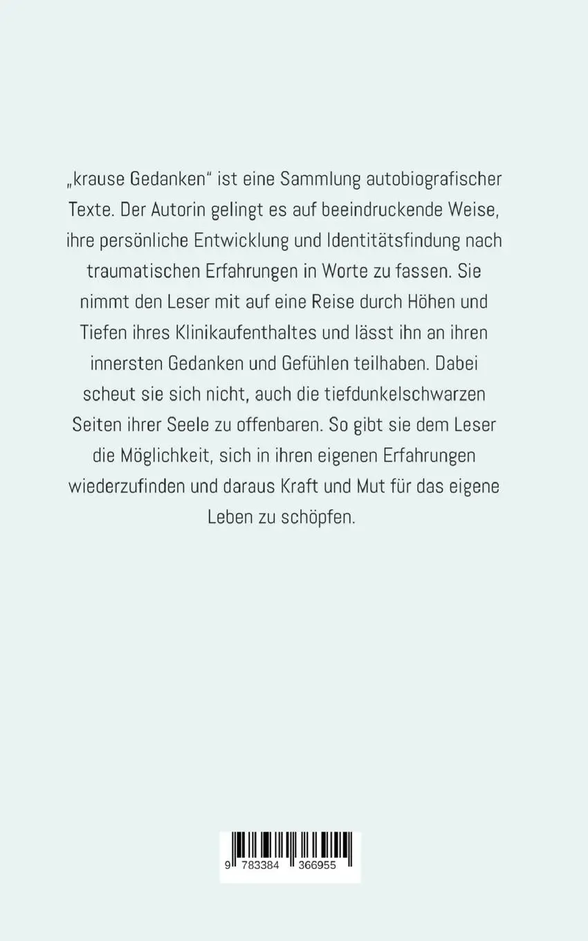 Rückseite: 9783384366955 | krause Gedanken | Anne Krause | Taschenbuch | 236 S. | Deutsch | 2025